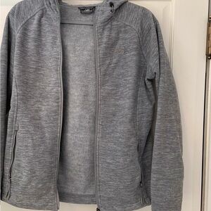 Skechers Heather Gray Hooded Jacket